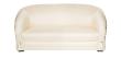Raisins classic sofa in numbered edition, clear crystal and ivory silk, small size - Lalique